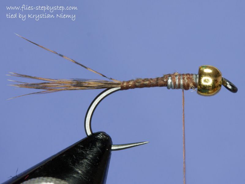 Copper John nymph How to tie fly, Fly tying Step by Step Patterns